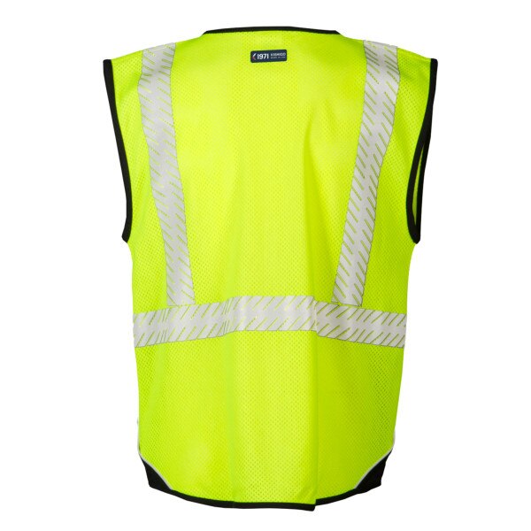 ML Kishigo Black Series Mesh FR Hi-Vis Vest in Hi-Vis Lime